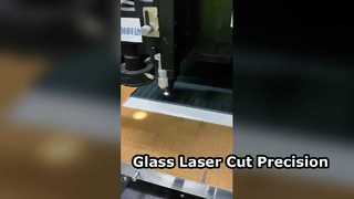Cięcie laserowe szkła 4mm zaokrąglony kwadrat z czarnego szkła wycinany laserowo