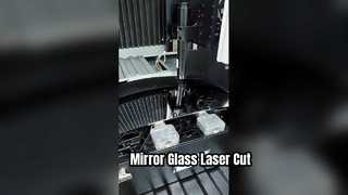 Cięcie laserowe szkła samochodowego lusterka wstecznego o grubości 2 mm