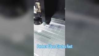 Okrągłe wycinanie laserowe białego szkła o grubości 3 mm